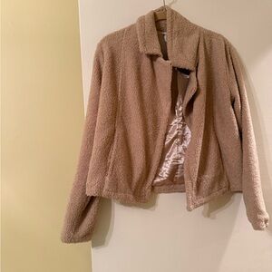 Cozy Women's Tan Teddy Jacket